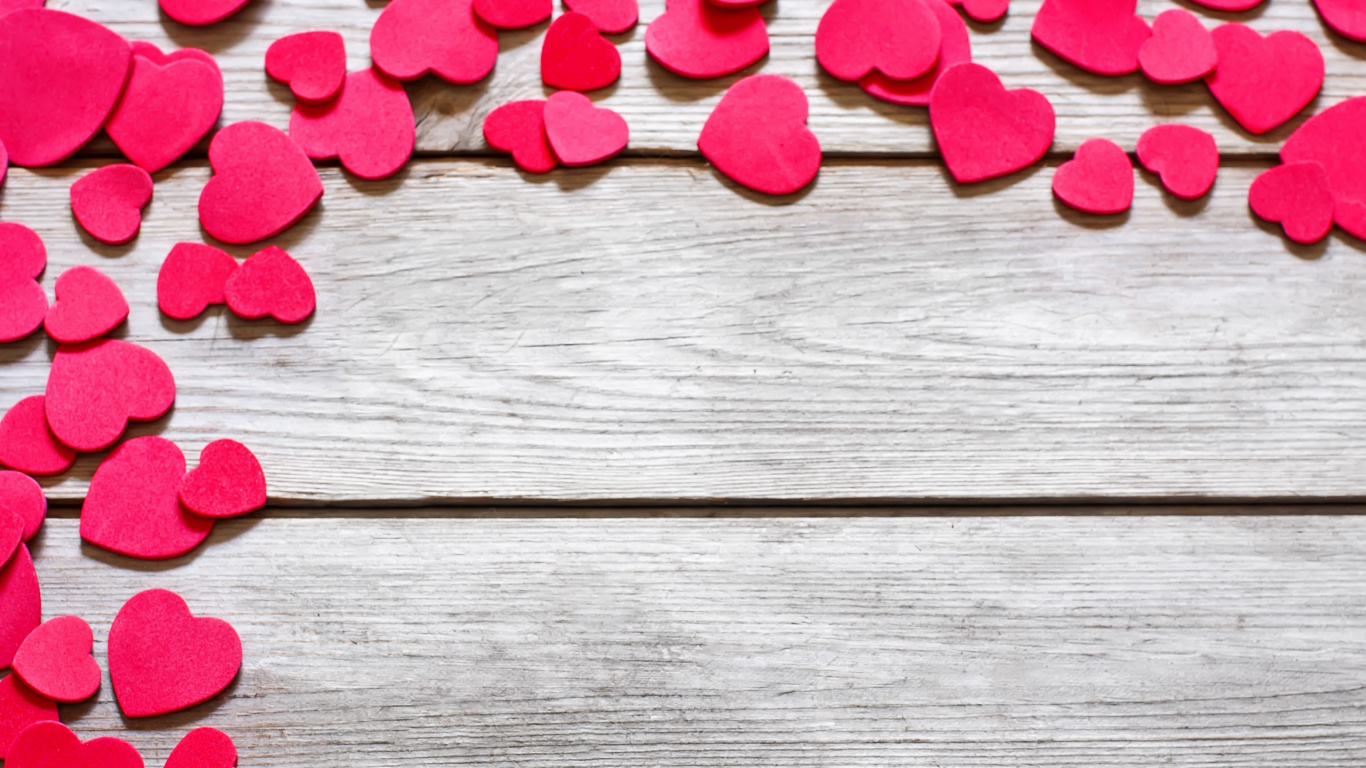 Coraz, Rosa, Pétalo, el Día de San Valentín, Amor. Wallpaper in 1366x768 Resolution