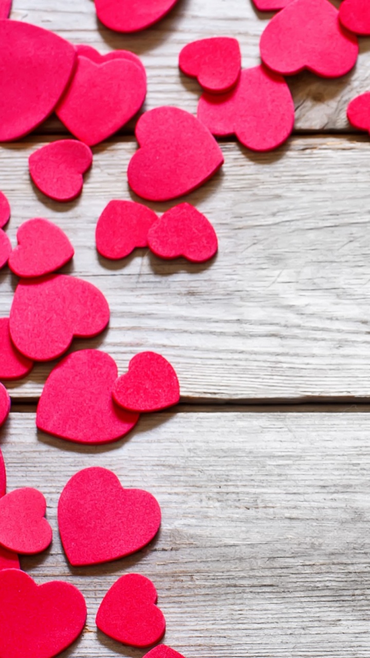 Heart, Pink, Petal, Valentines Day, Love. Wallpaper in 720x1280 Resolution