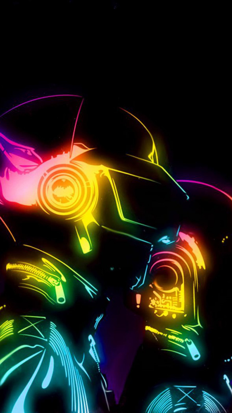 Purple Green and Pink Neon Lights. Wallpaper in 750x1334 Resolution