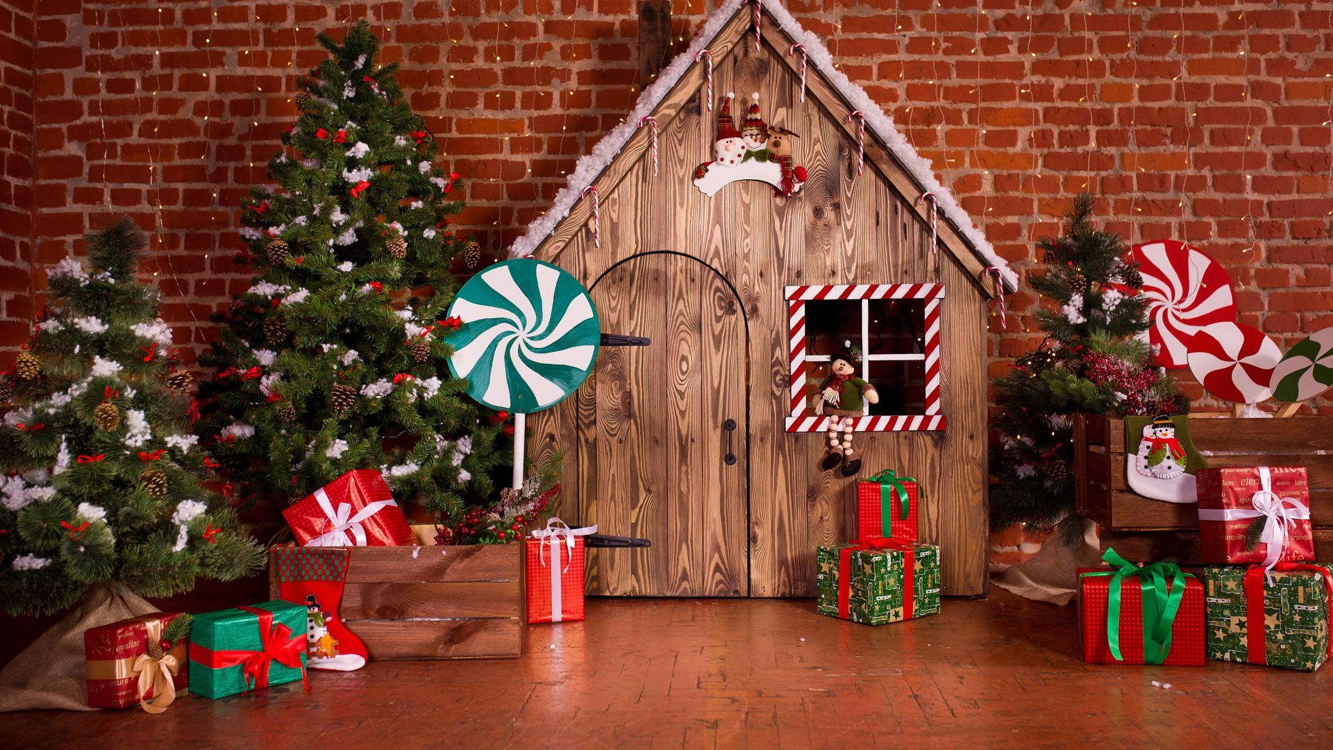 Christmas Tree, Christmas Day, Santa Claus, Holiday, Christmas Decoration. Wallpaper in 1920x1080 Resolution