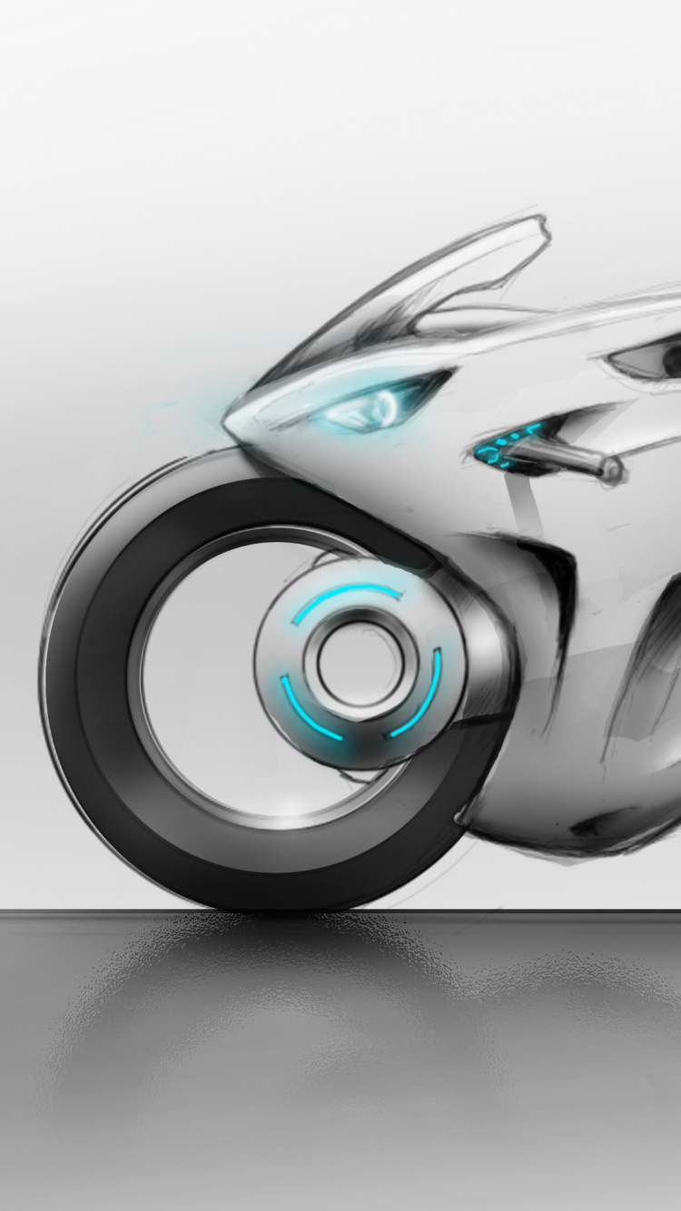 Graue Und Schwarze Autoillustration. Wallpaper in 750x1334 Resolution