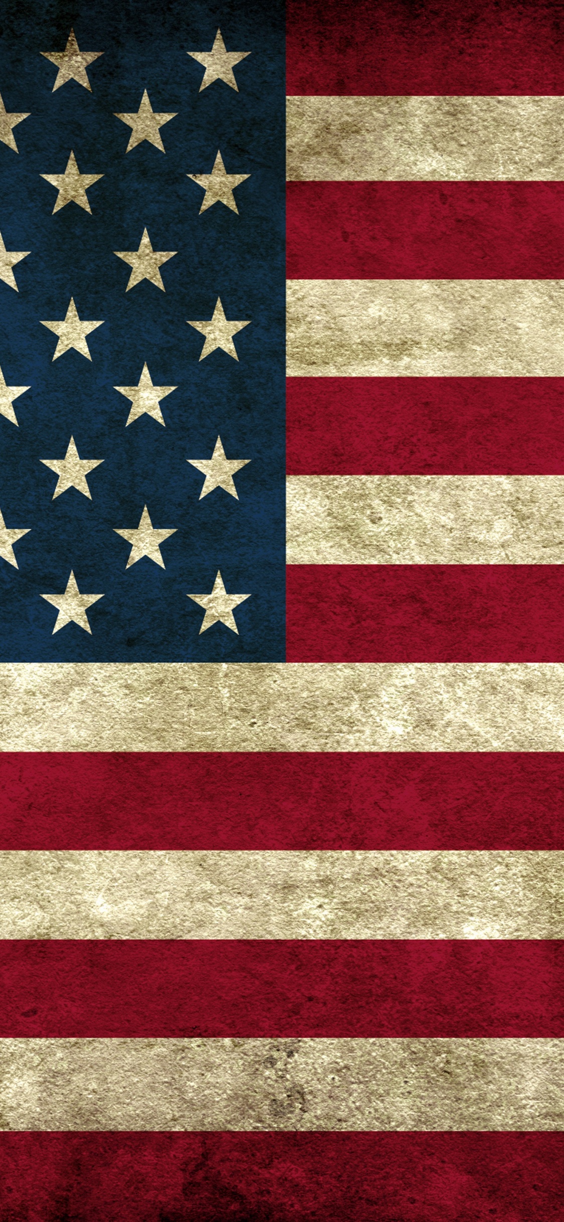 us a Flag on Red and White Striped Textile. Wallpaper in 1125x2436 Resolution