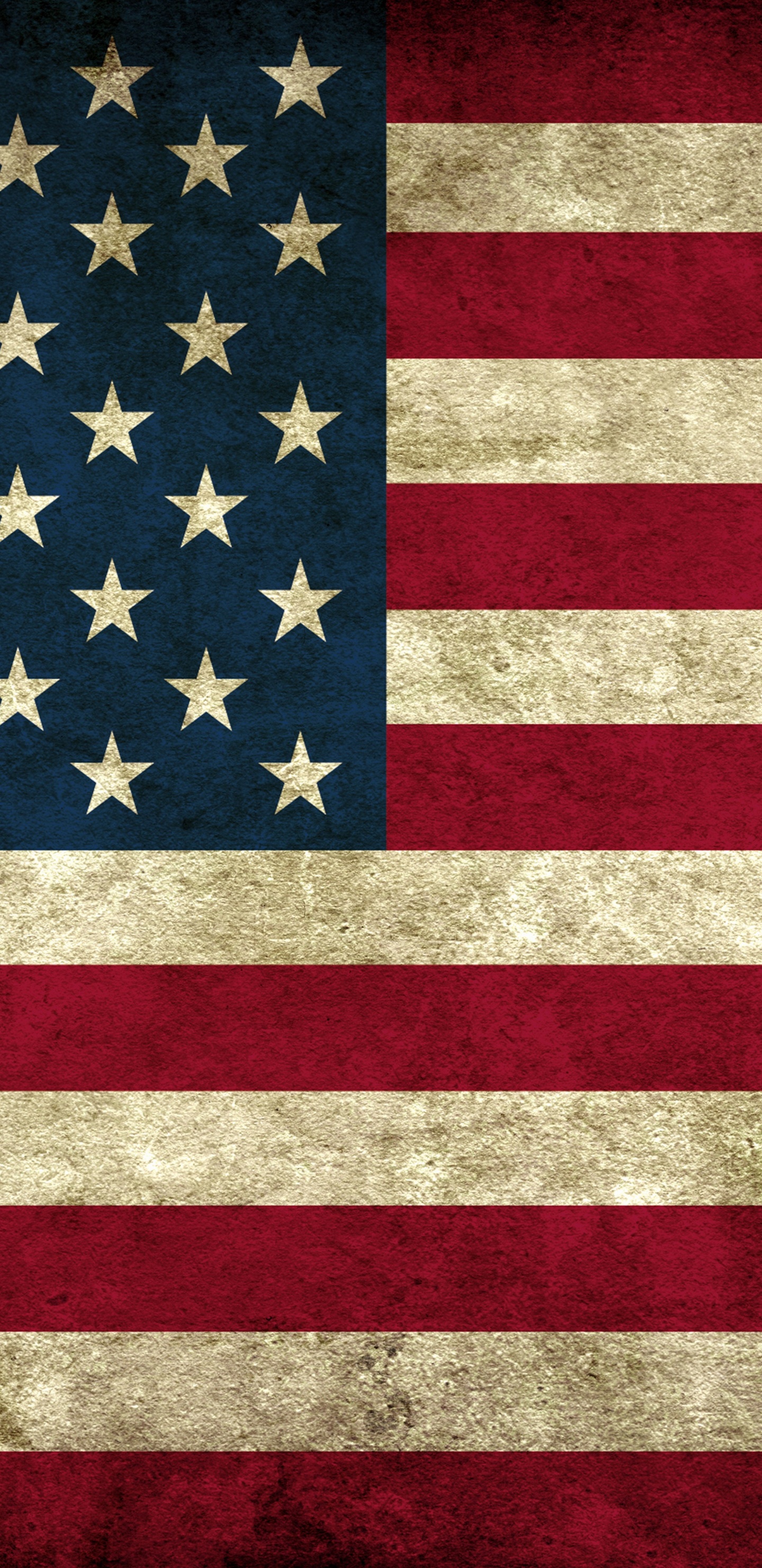 us a Flag on Red and White Striped Textile. Wallpaper in 1440x2960 Resolution