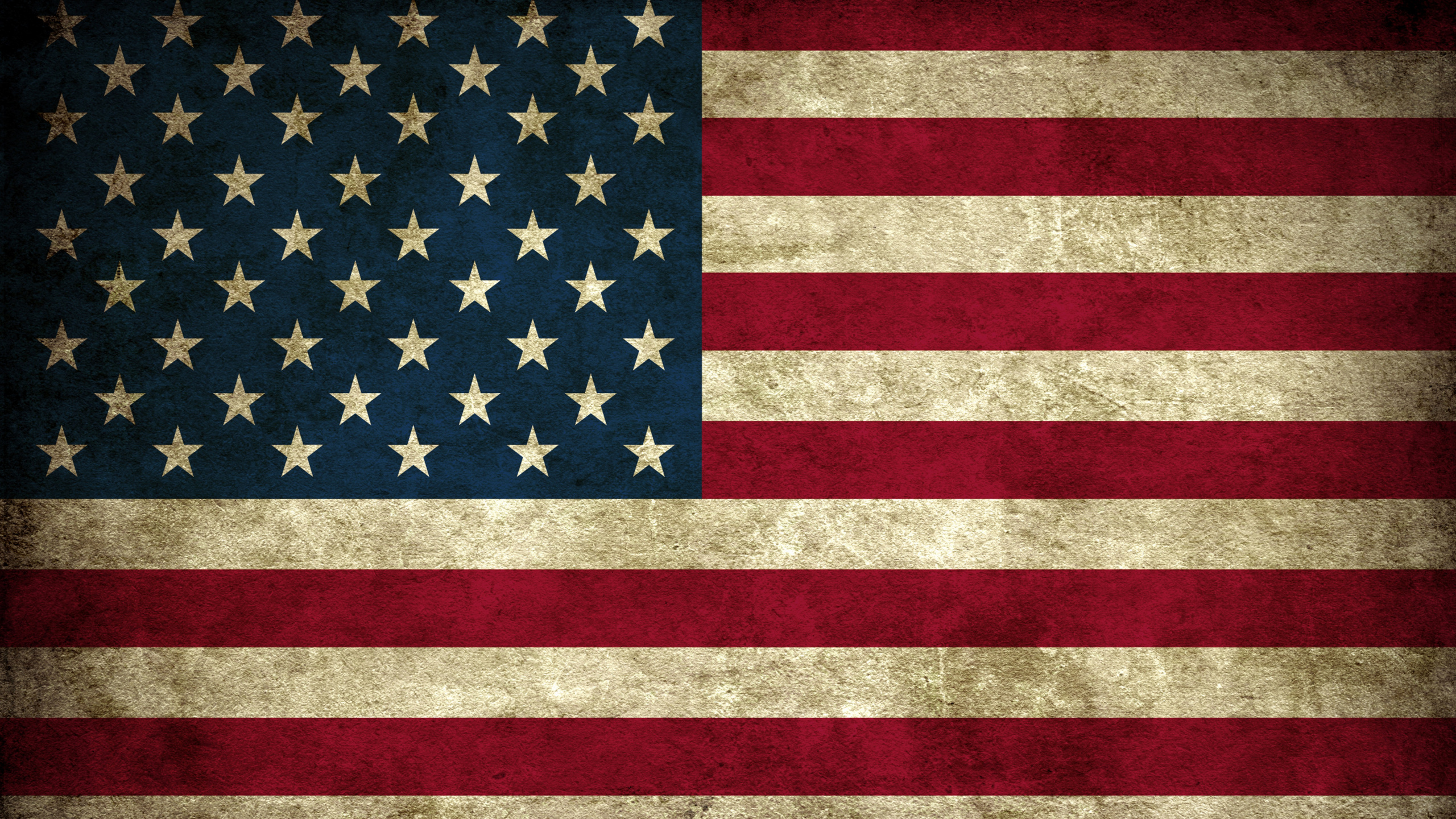 us a Flag on Red and White Striped Textile. Wallpaper in 2560x1440 Resolution