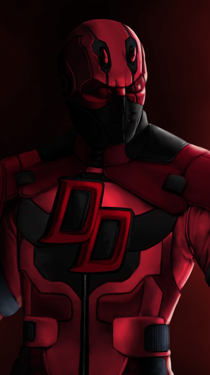 Homme de Fer Rouge et Noir. Wallpaper in 720x1280 Resolution