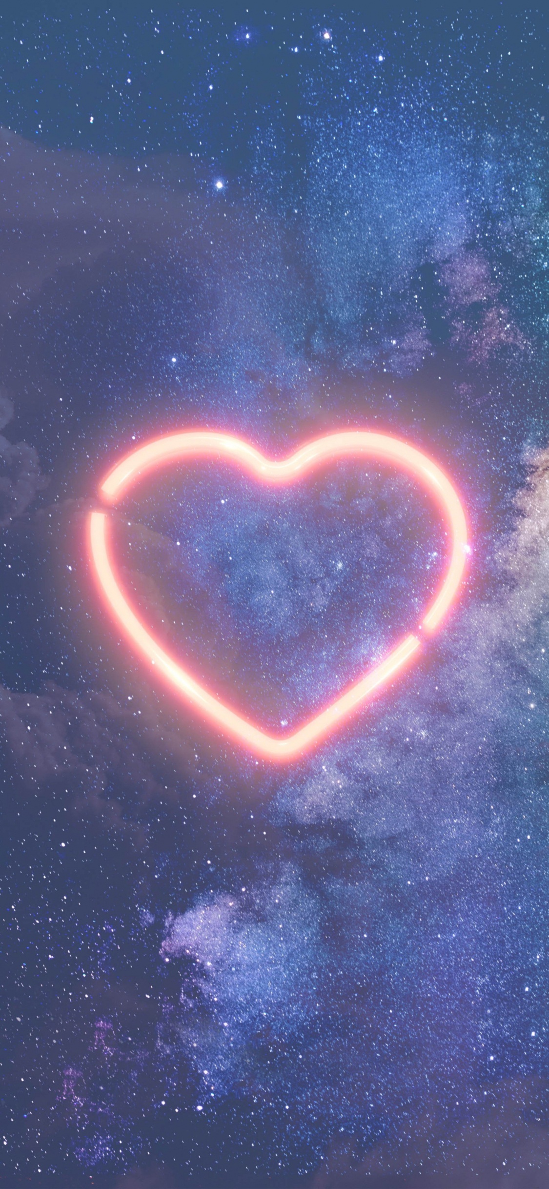 Liebe, Atmosphäre, Astronomisches Objekt, Galaxy, Wissenschaft. Wallpaper in 1125x2436 Resolution