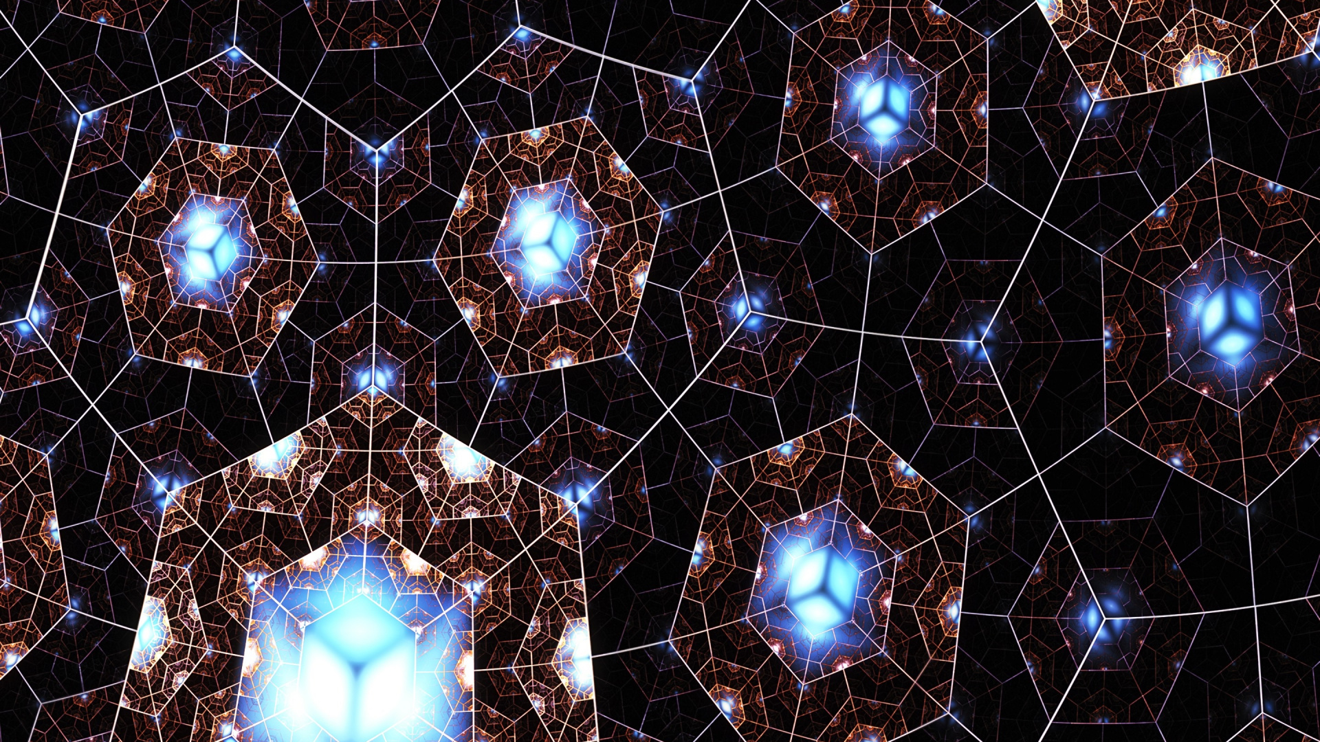 Blaue Und Weiße Lichterketten. Wallpaper in 1920x1080 Resolution