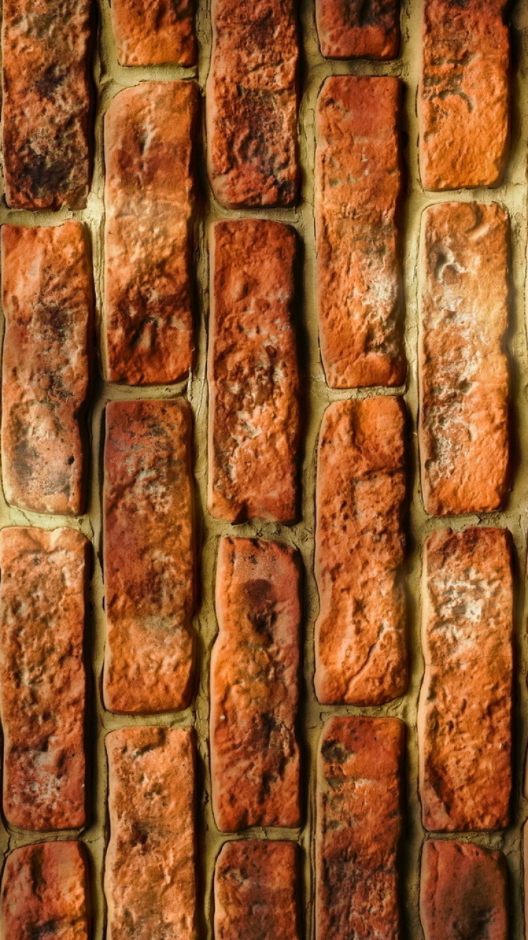 Braune Und Graue Mauer. Wallpaper in 750x1334 Resolution