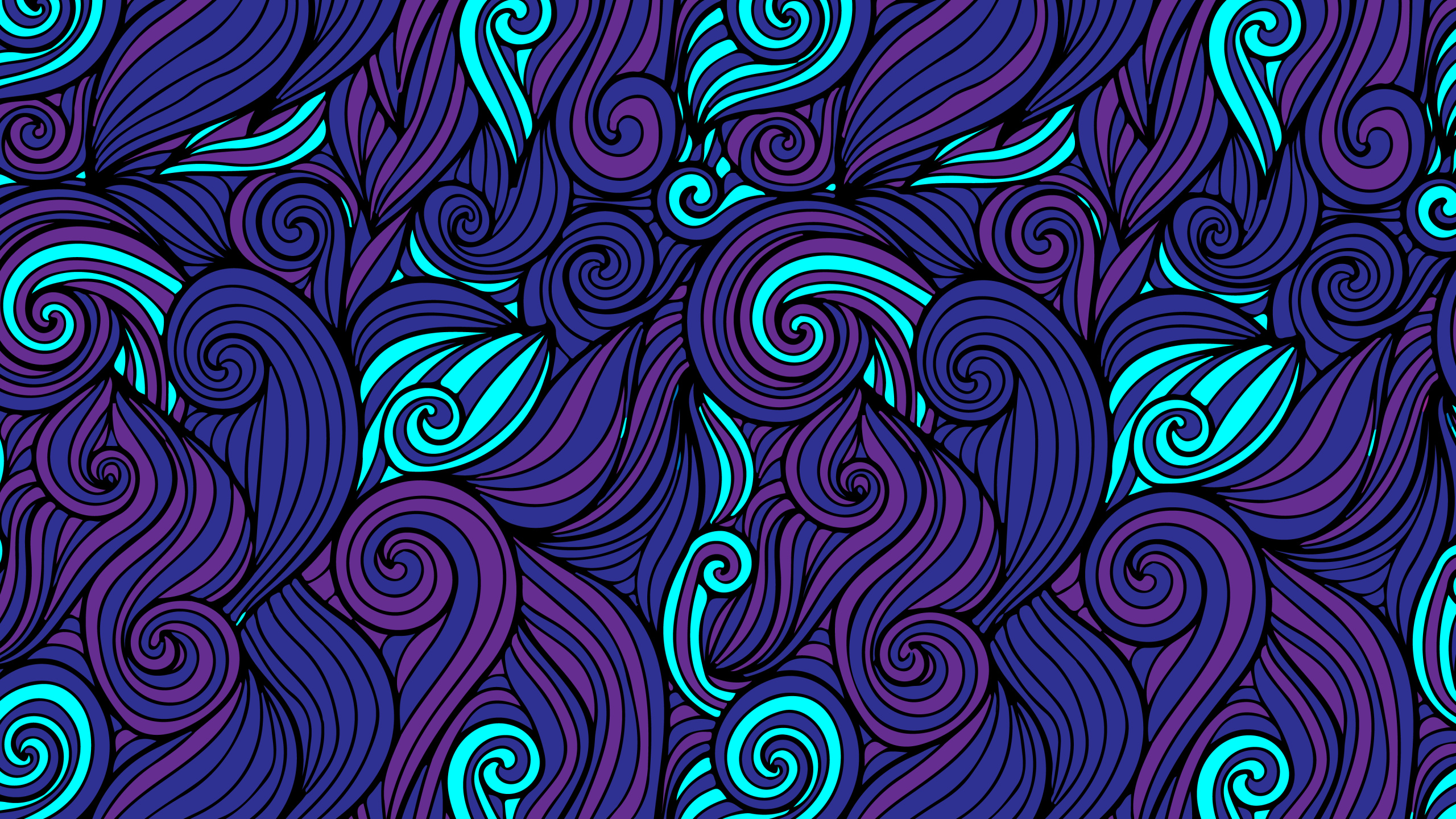 Conception, la Pureté de la Couleur, Azure, Art, Aqua. Wallpaper in 2560x1440 Resolution