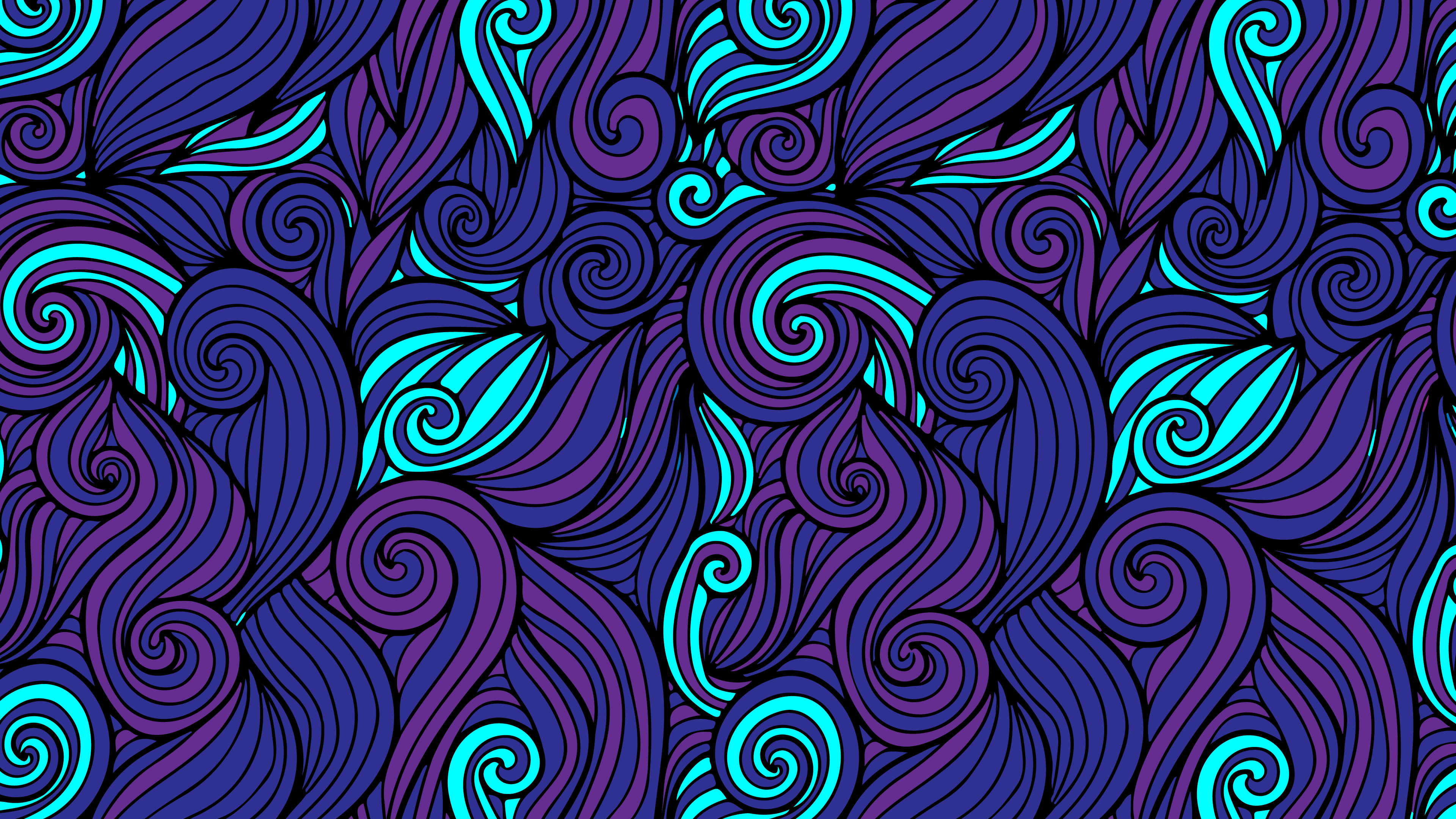 Pattern, Design, Colorfulness, Azure, Art. Wallpaper in 3840x2160 Resolution