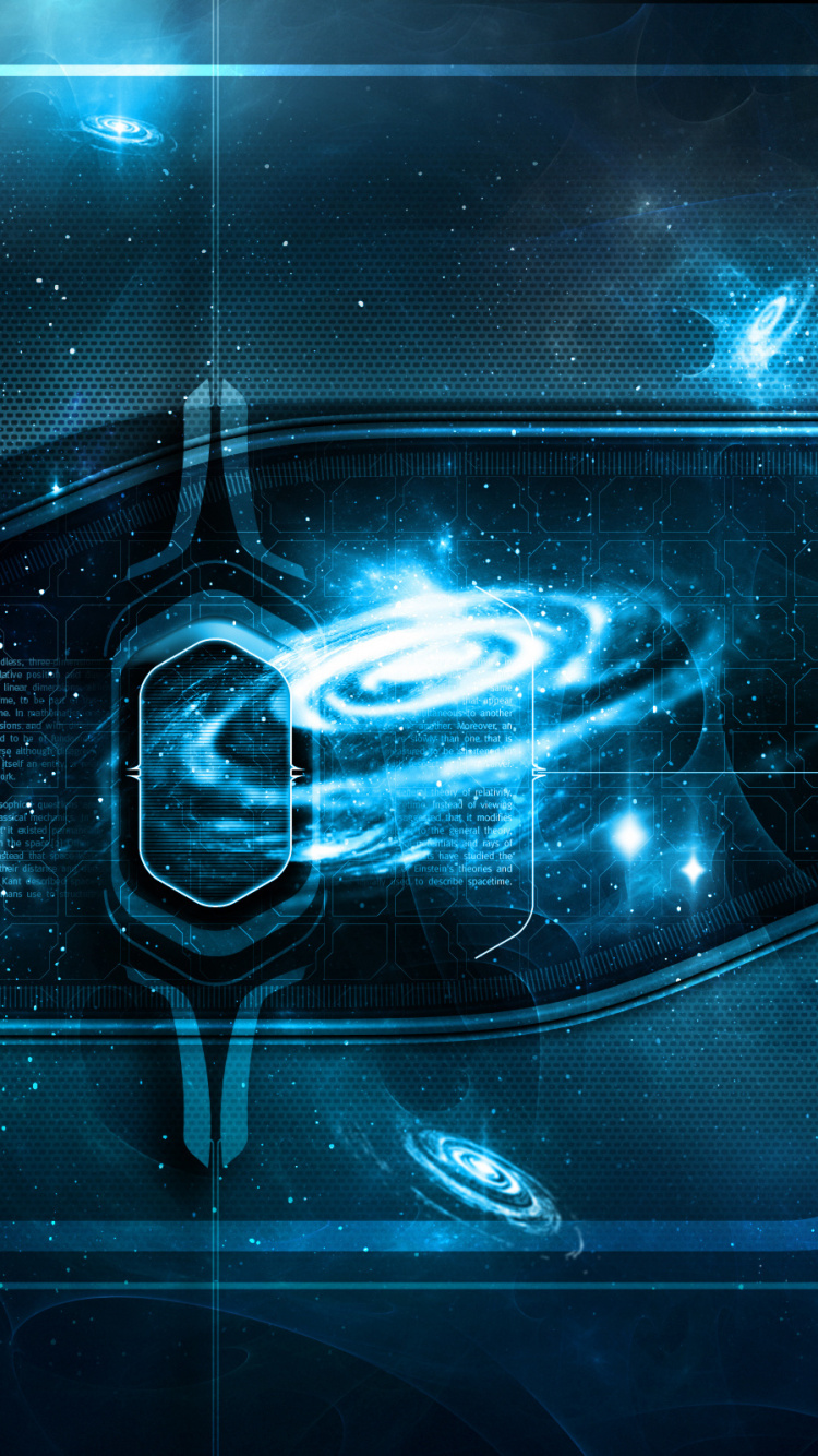 Rayas de Luz Azul y Blanca. Wallpaper in 750x1334 Resolution