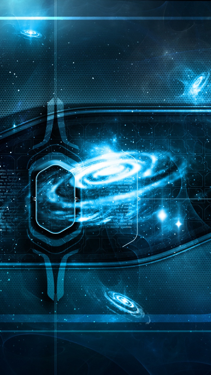 Blaue Und Weiße Lichtstreifen. Wallpaper in 720x1280 Resolution