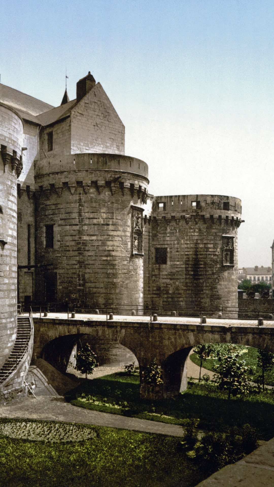城堡, 防御工事, 中世纪建筑风格, 护城河, 历史站 壁纸 1080x1920 允许