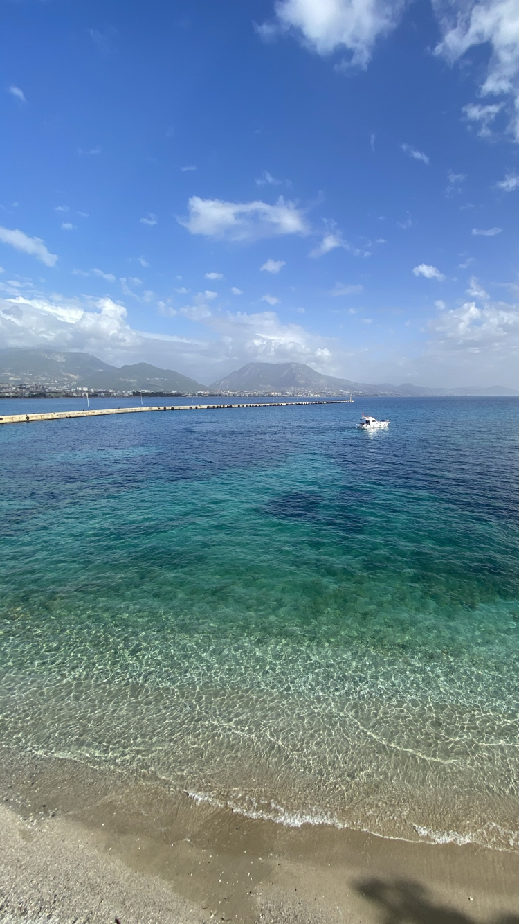 Meer, Cloud, Wasser, Blau, Azure. Wallpaper in 750x1334 Resolution