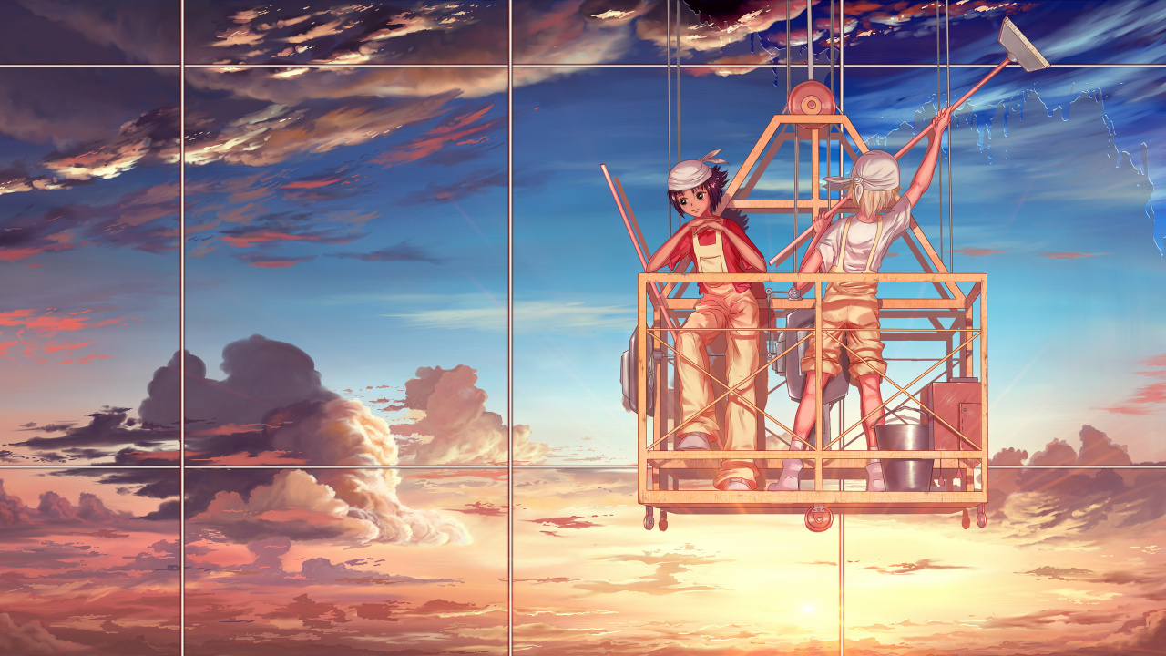 Hombre Con Camisa Roja de Pie Sobre la Escalera de Madera Marrón Bajo un Cielo Nublado Durante el Día. Wallpaper in 1280x720 Resolution