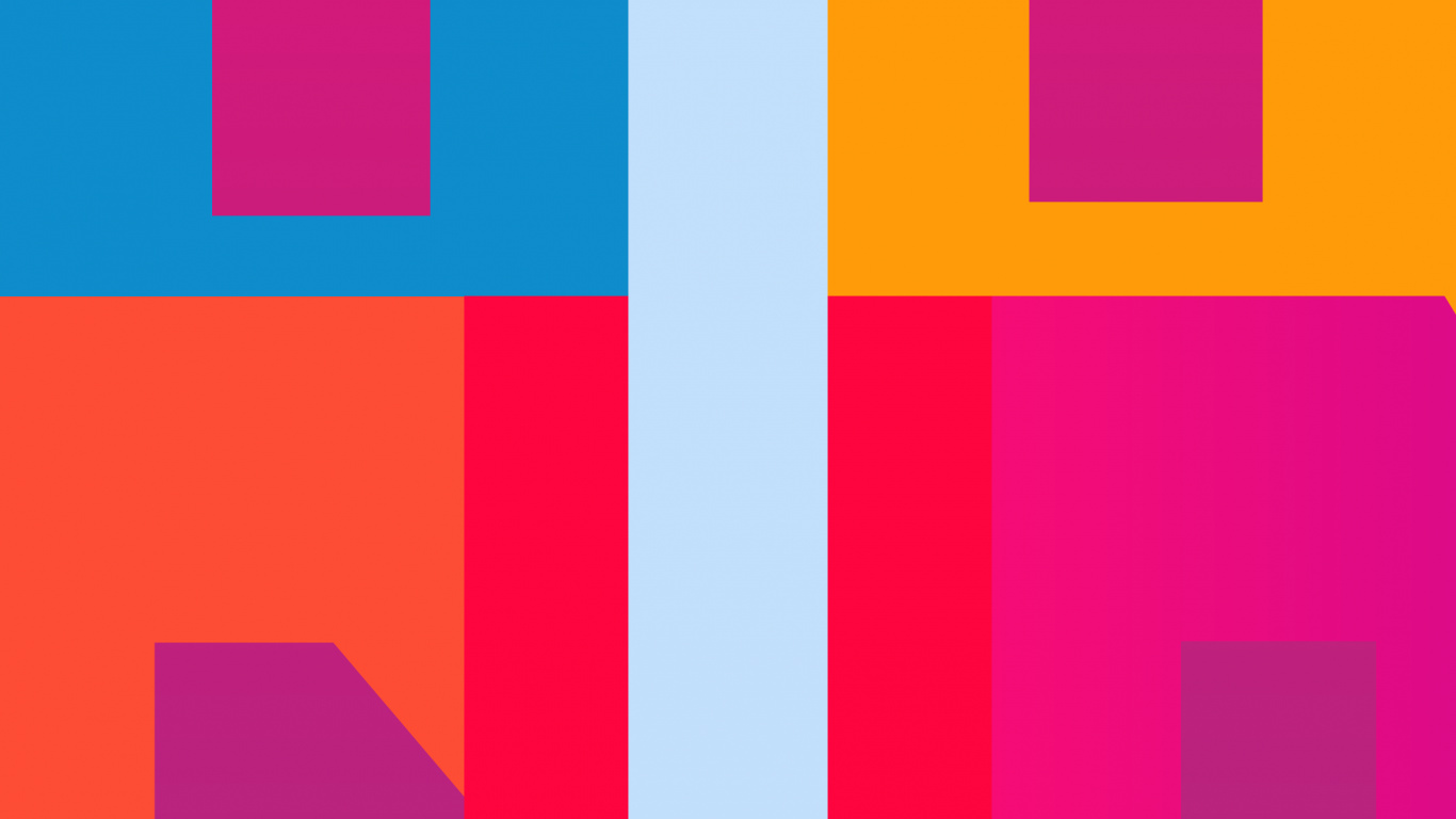 Orange, la Pureté de la Couleur, Rectangle, Azure, Purple. Wallpaper in 1366x768 Resolution