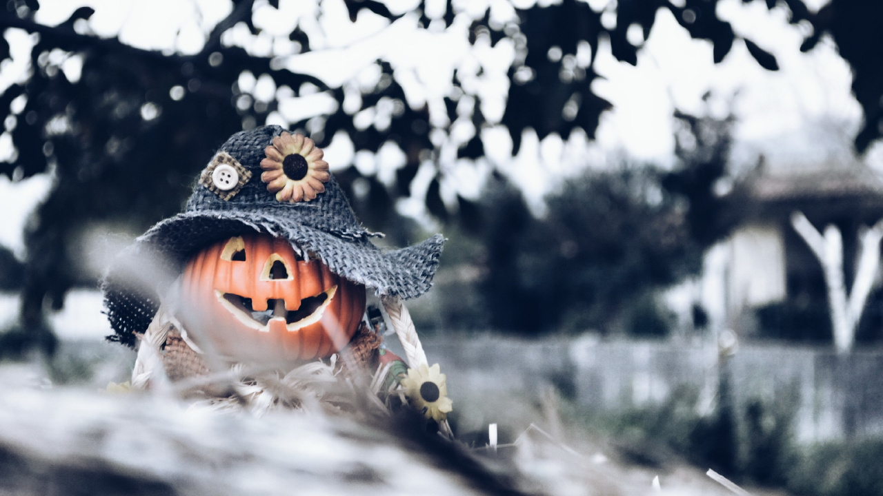 Hiver, Neige, Eau, Amusement, Halloween. Wallpaper in 1280x720 Resolution