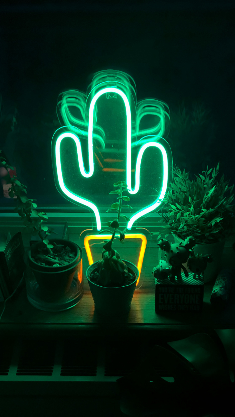 Neon Lighting, Plant, Visual Effect Lighting, Automotive Lighting, Electronic Signage. Wallpaper in 750x1334 Resolution