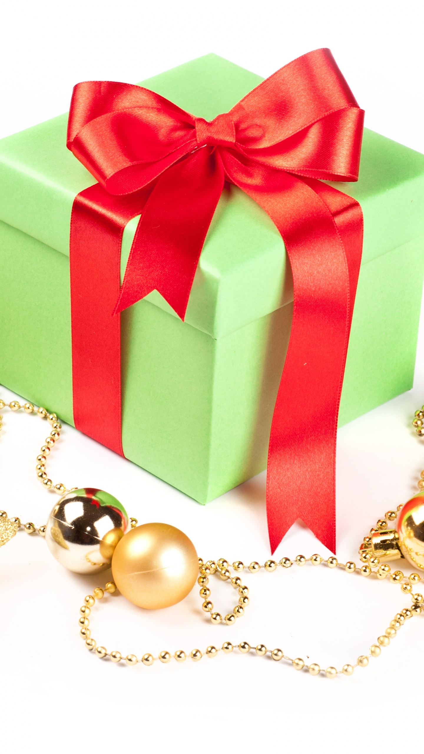 圣诞节的装饰品, 礼物, 圣诞节那天, 新的一年, 礼品包装 壁纸 1440x2560 允许