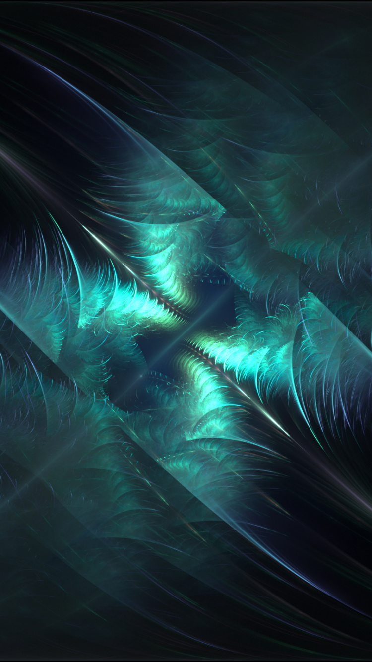 White and Green Feather in Close up Photography. Wallpaper in 750x1334 Resolution