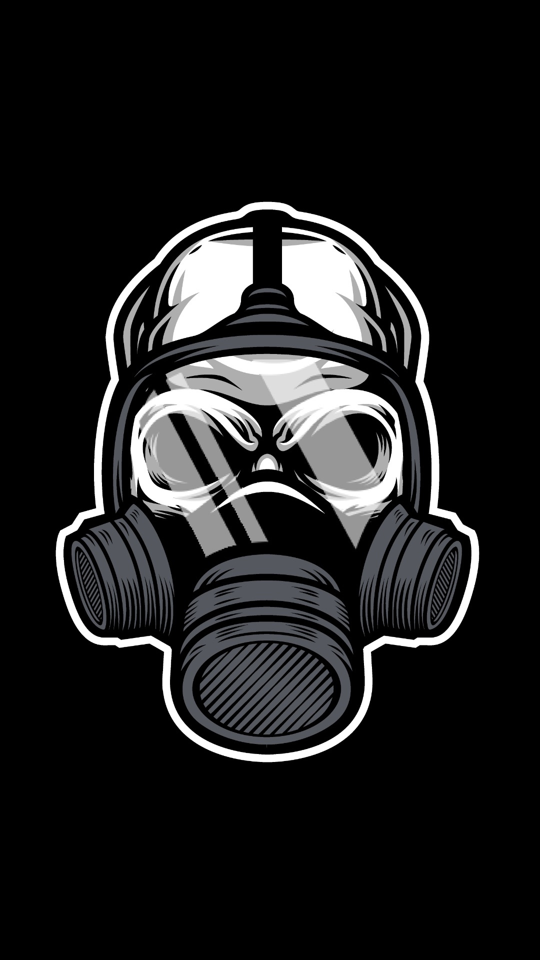 Masque à Gaz, Illustration, Tête, Matériel de Sport, L'équipement Audio. Wallpaper in 1080x1920 Resolution