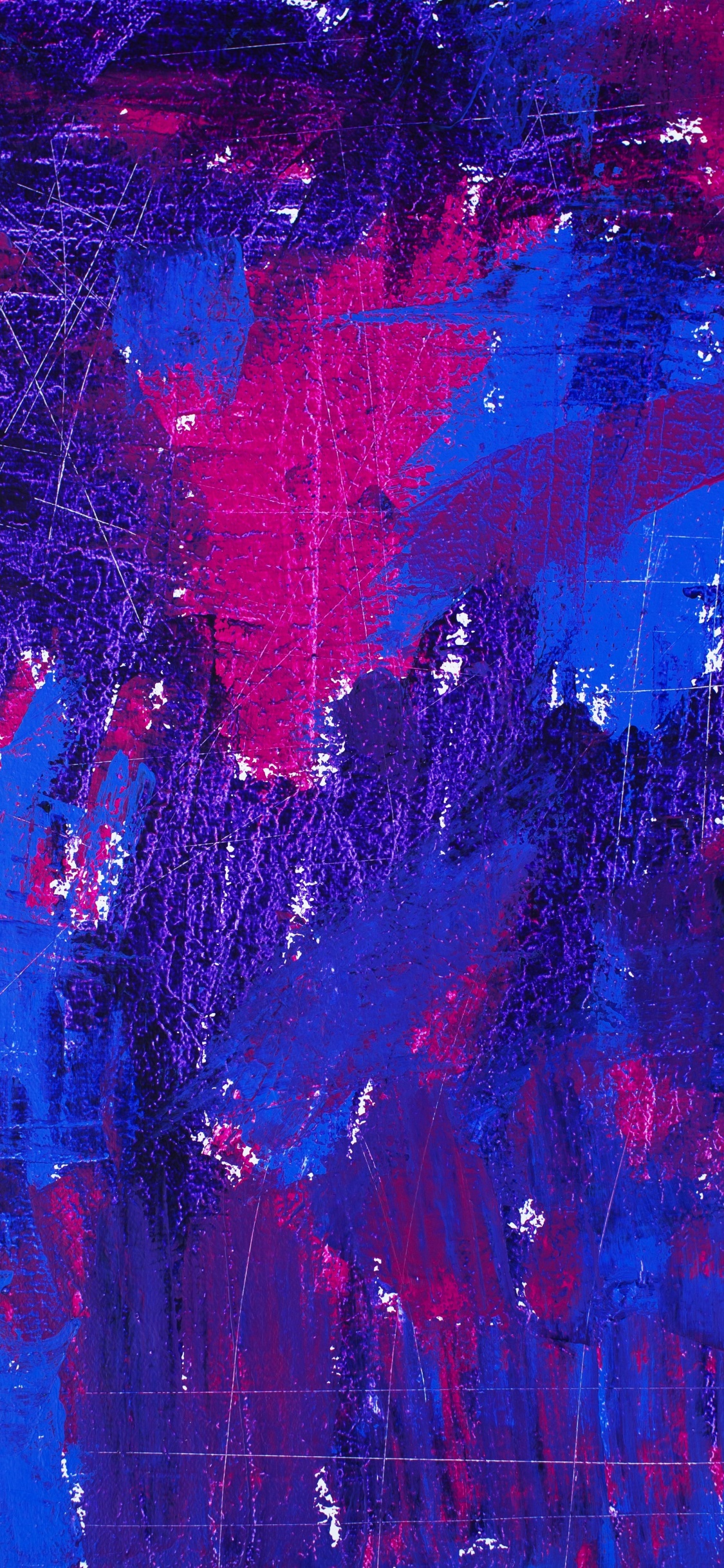 Moderne Kunst, Acrylfarbe, Kunst, Blau, Kobaltblau. Wallpaper in 1125x2436 Resolution