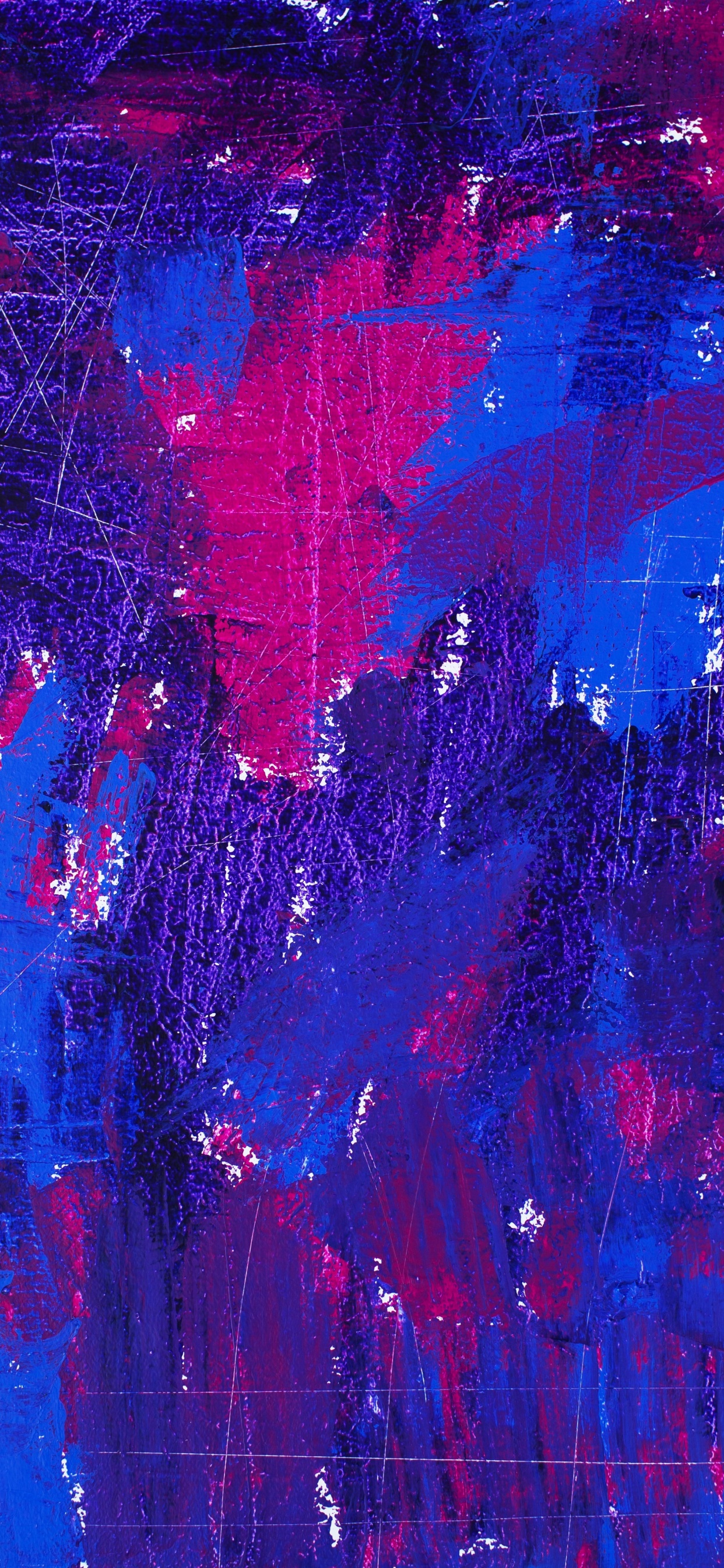 Moderne Kunst, Acrylfarbe, Kunst, Blau, Kobaltblau. Wallpaper in 1242x2688 Resolution