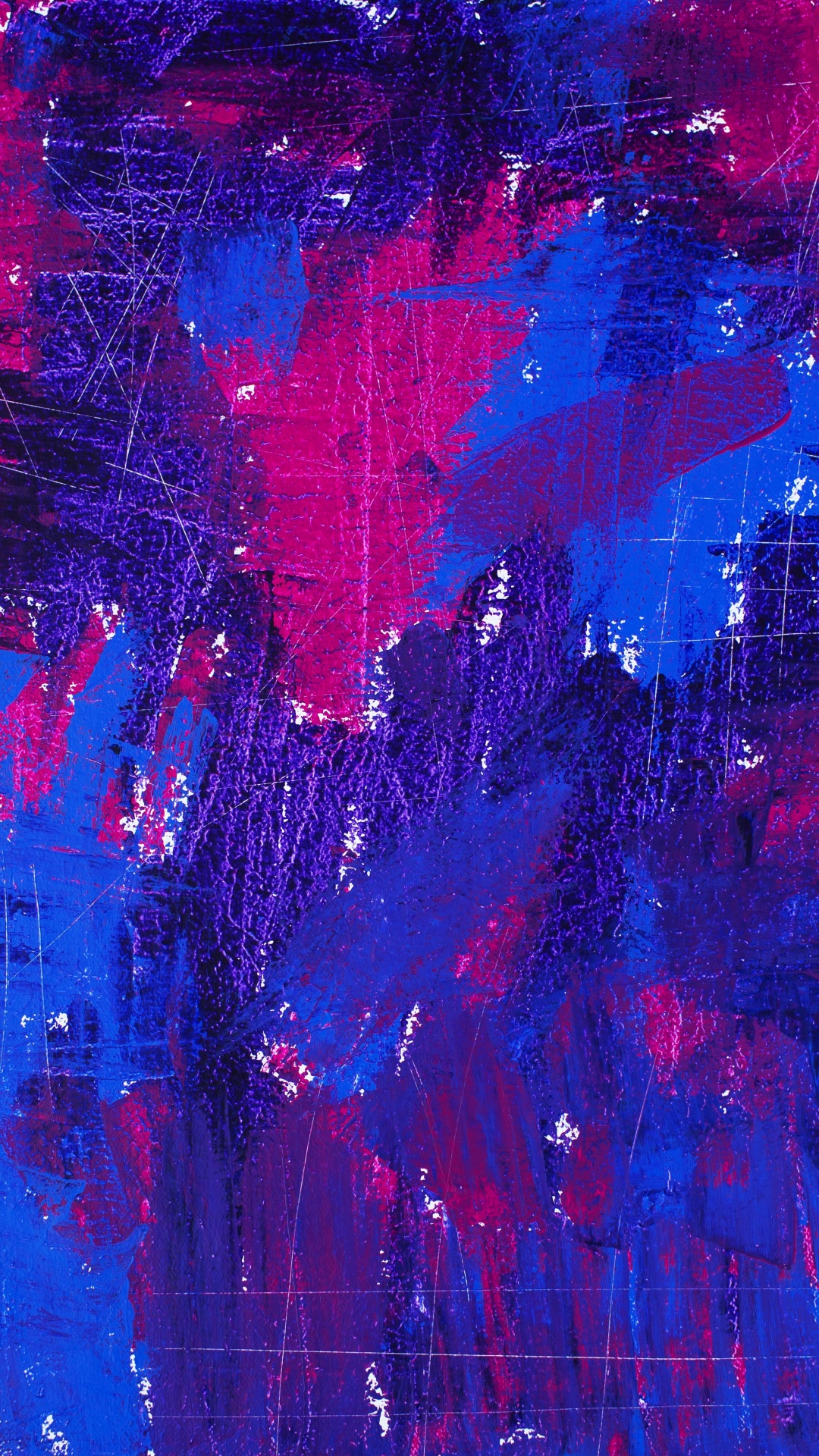 Modern Art, Acrylic Paint, Art, Blue, Cobalt Blue. Wallpaper in 1080x1920 Resolution