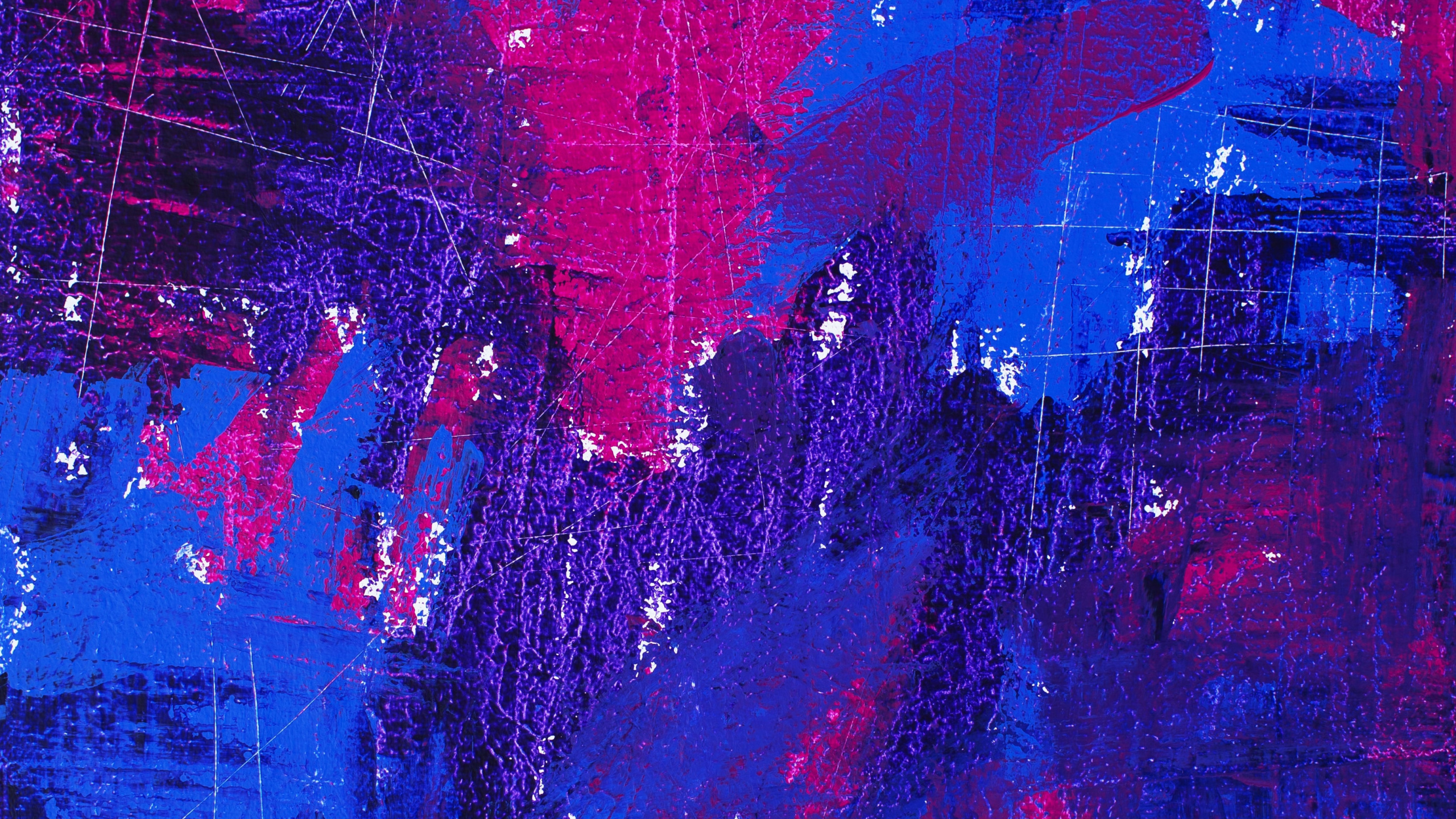 Modern Art, Acrylic Paint, Art, Blue, Cobalt Blue. Wallpaper in 2560x1440 Resolution