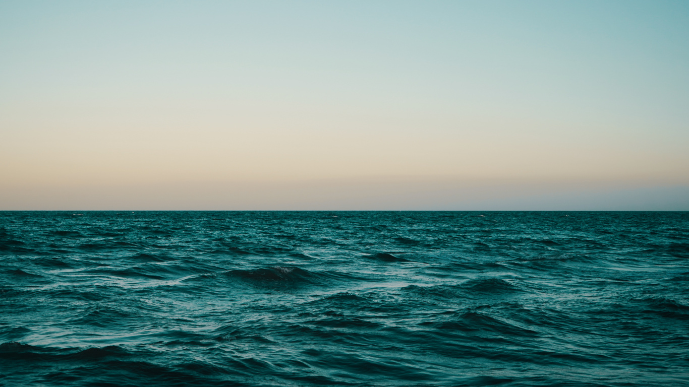 Sea, Horizon, Body of Water, Ocean, Water. Wallpaper in 1366x768 Resolution
