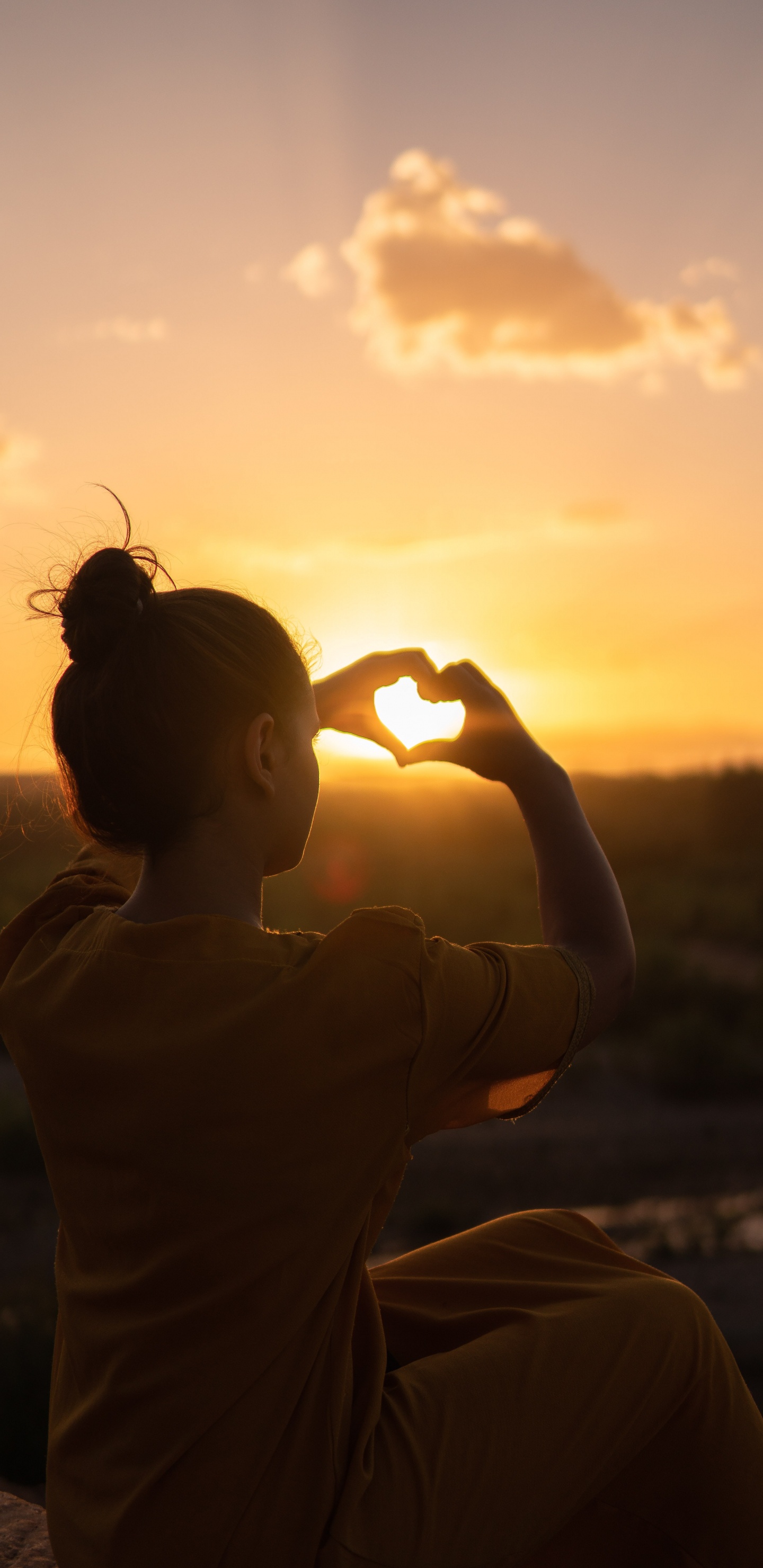 Cœur, Soleil, Rétro-éclairage, Matin, Lumière. Wallpaper in 1440x2960 Resolution