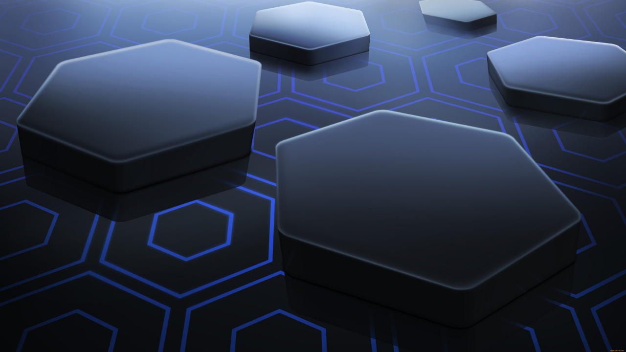 Pouf Carré Blanc Sur Sol en Damier Bleu et Blanc. Wallpaper in 1280x720 Resolution