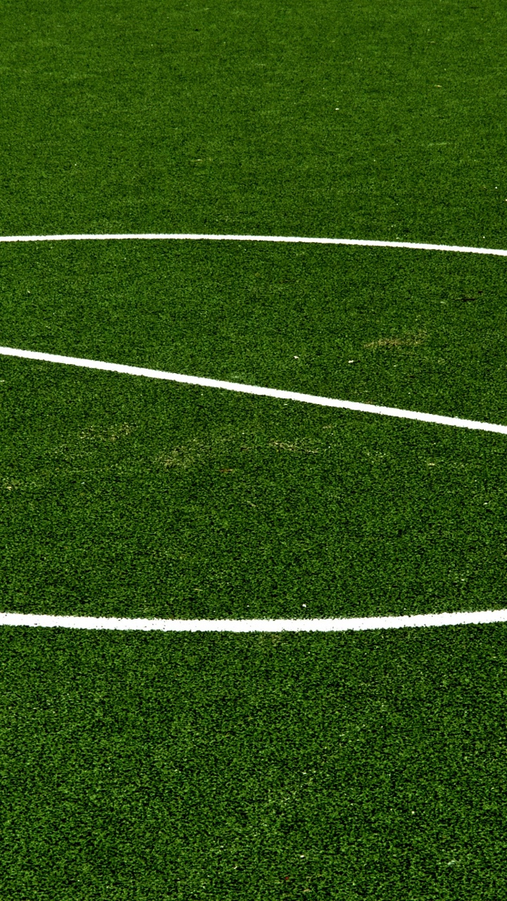 Grün-weißer Fußballplatz. Wallpaper in 720x1280 Resolution