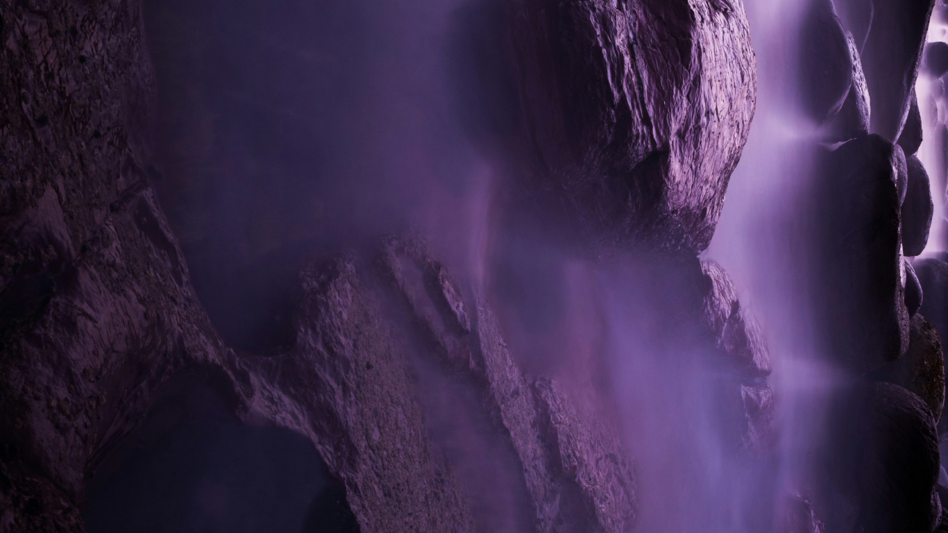 Atmosphère, Purple, Foudre, Obscurité. Wallpaper in 1366x768 Resolution