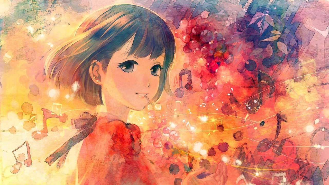 Femme en Peinture Débardeur Blanc. Wallpaper in 1280x720 Resolution