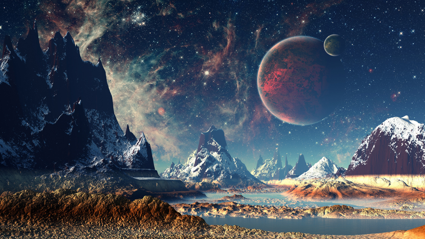 Extraterrestrial Life, Planet, Atmosphere, World, Light. Wallpaper in 1366x768 Resolution