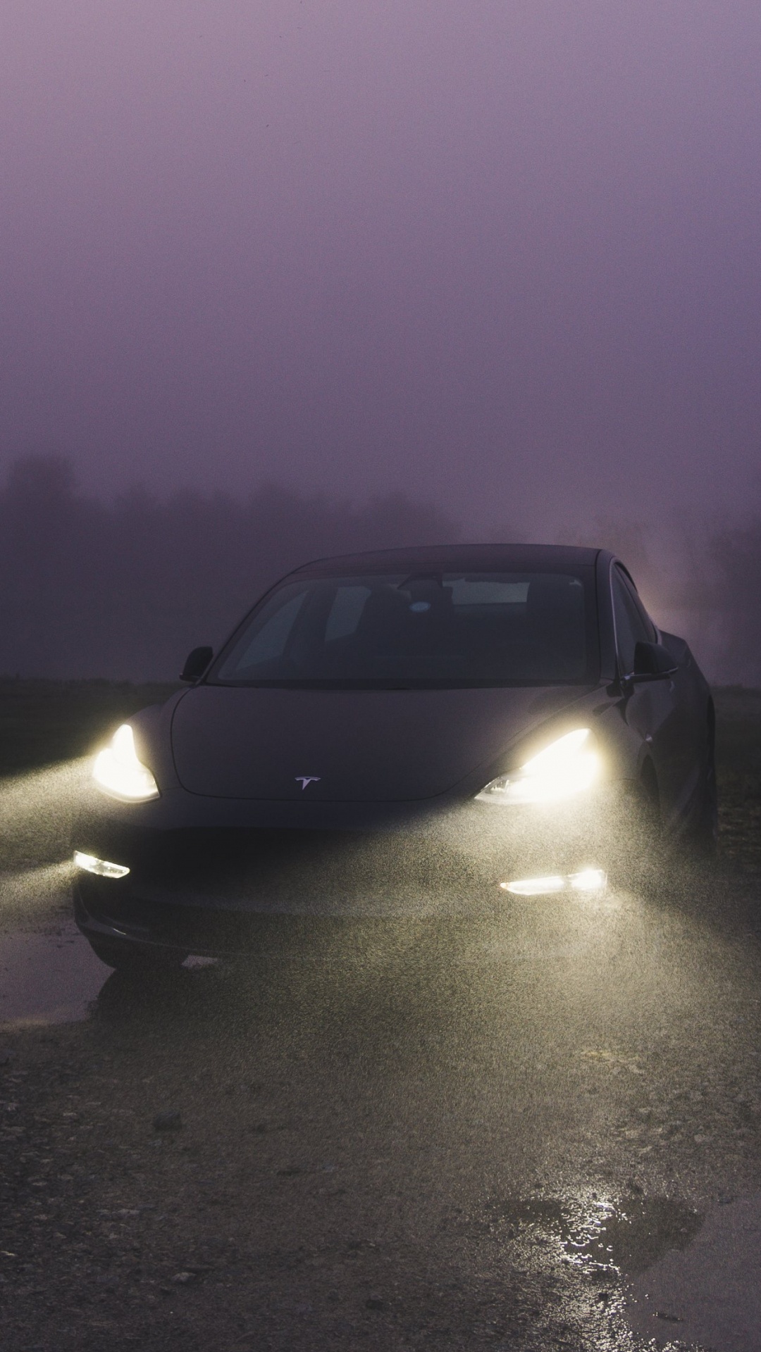 Tesla Model 3, Tesla, Réflexion, Roi, Eau. Wallpaper in 1080x1920 Resolution