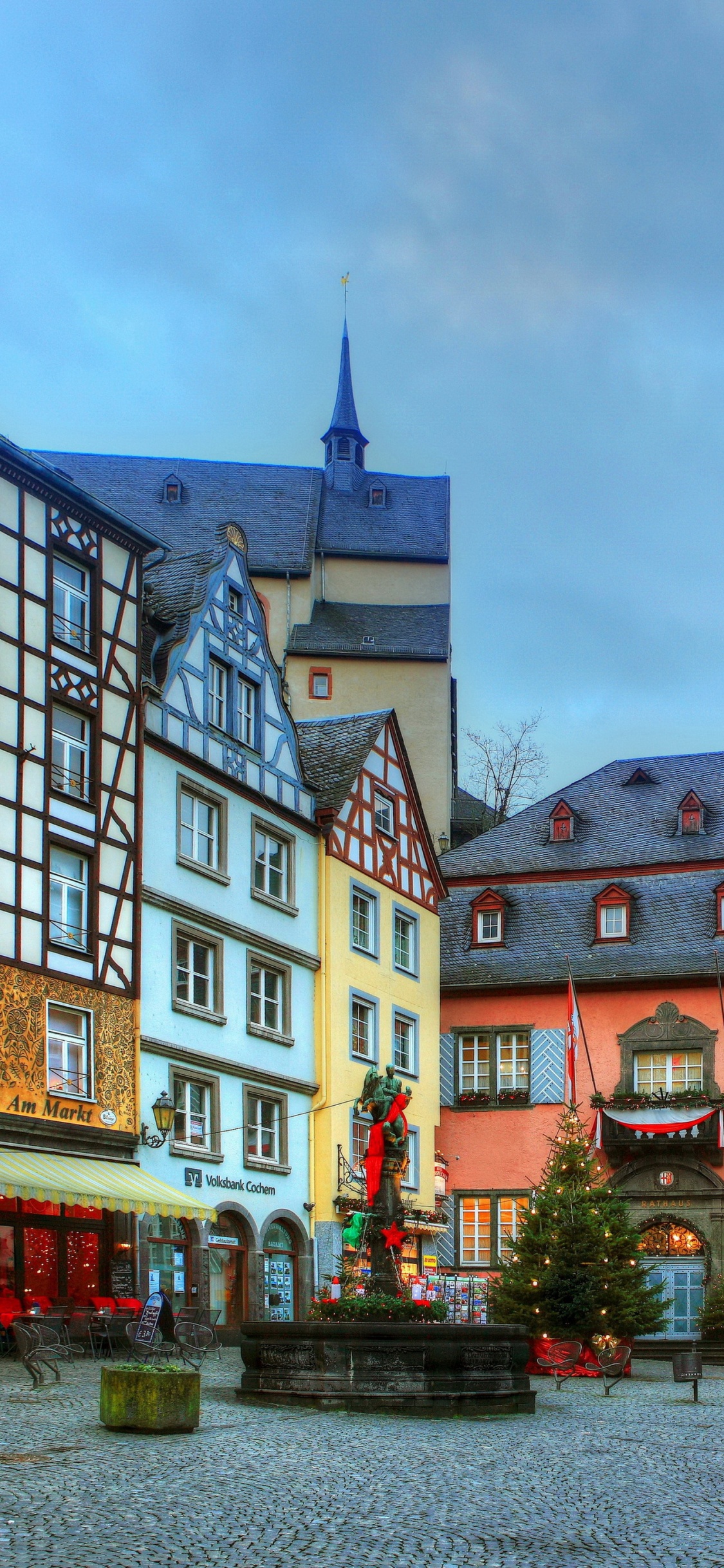 摩泽尔, 城市, 里程碑, 建筑, 街 壁纸 1125x2436 允许