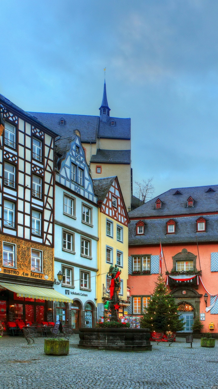 摩泽尔, 城市, 里程碑, 建筑, 街 壁纸 720x1280 允许