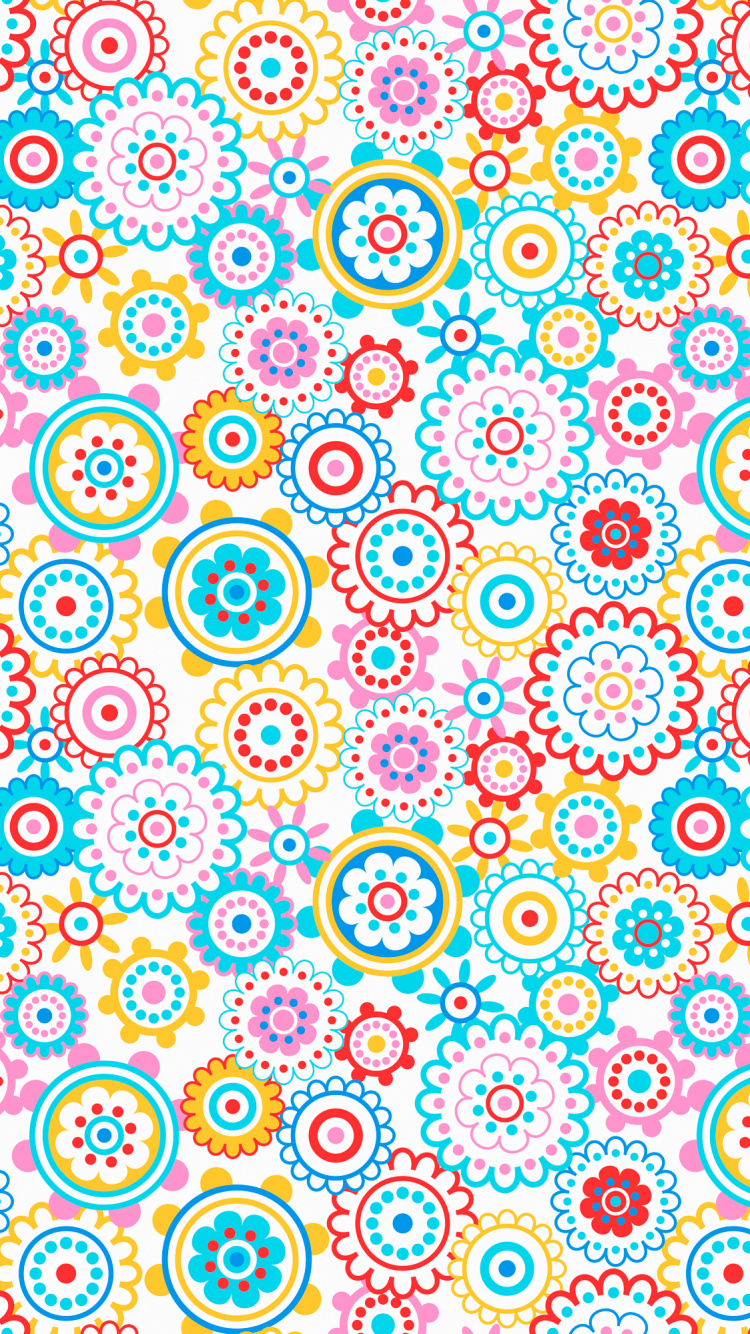 Pintura Abstracta Azul Rosa y Verde. Wallpaper in 750x1334 Resolution