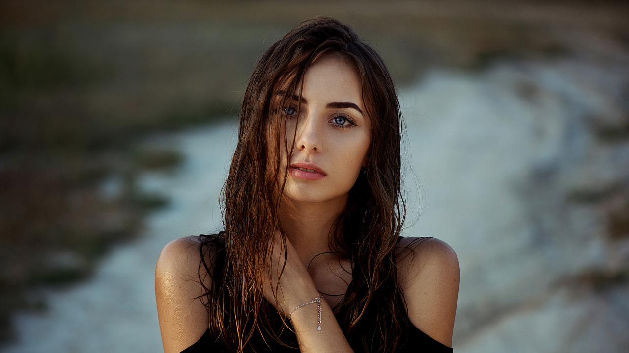 Portrait, Haar, Gesicht, Schönheit, Lippe. Wallpaper in 1280x720 Resolution