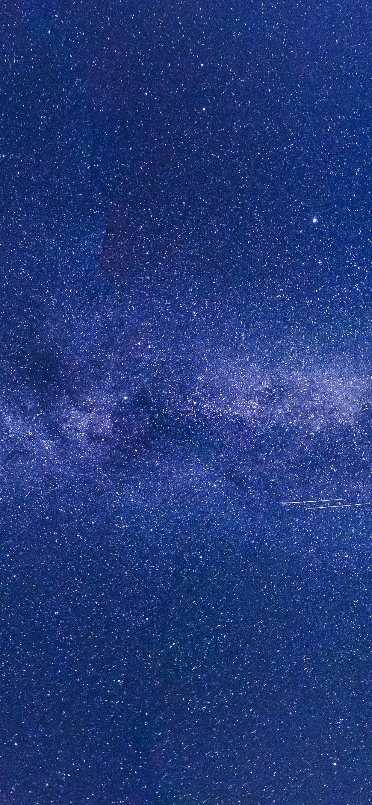 Blau-weißer Sternenhimmel. Wallpaper in 1242x2688 Resolution