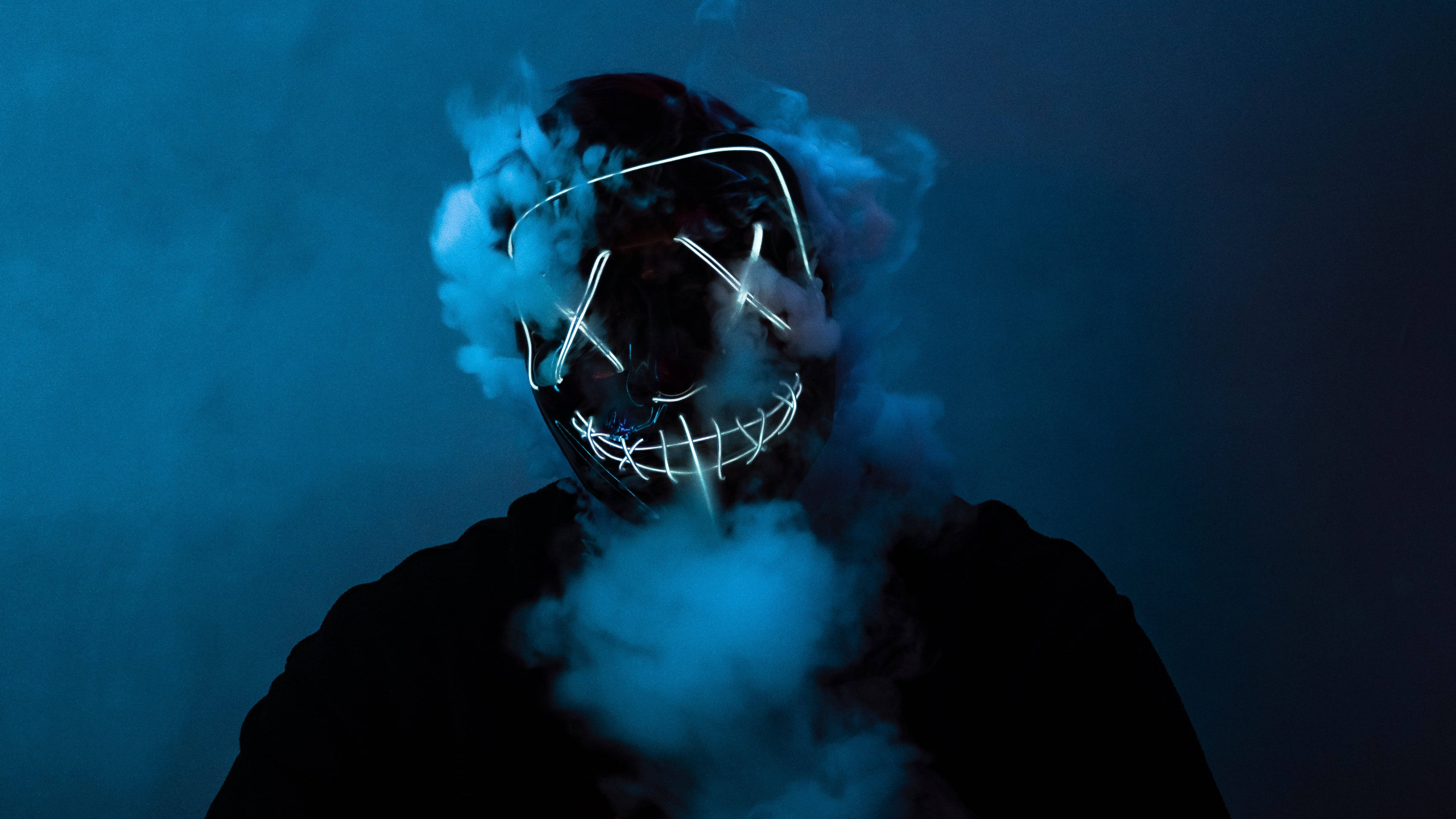 Purge Mask, Led Mask, Mask, Masquerade Ball, Fashion. Wallpaper in 2560x1440 Resolution