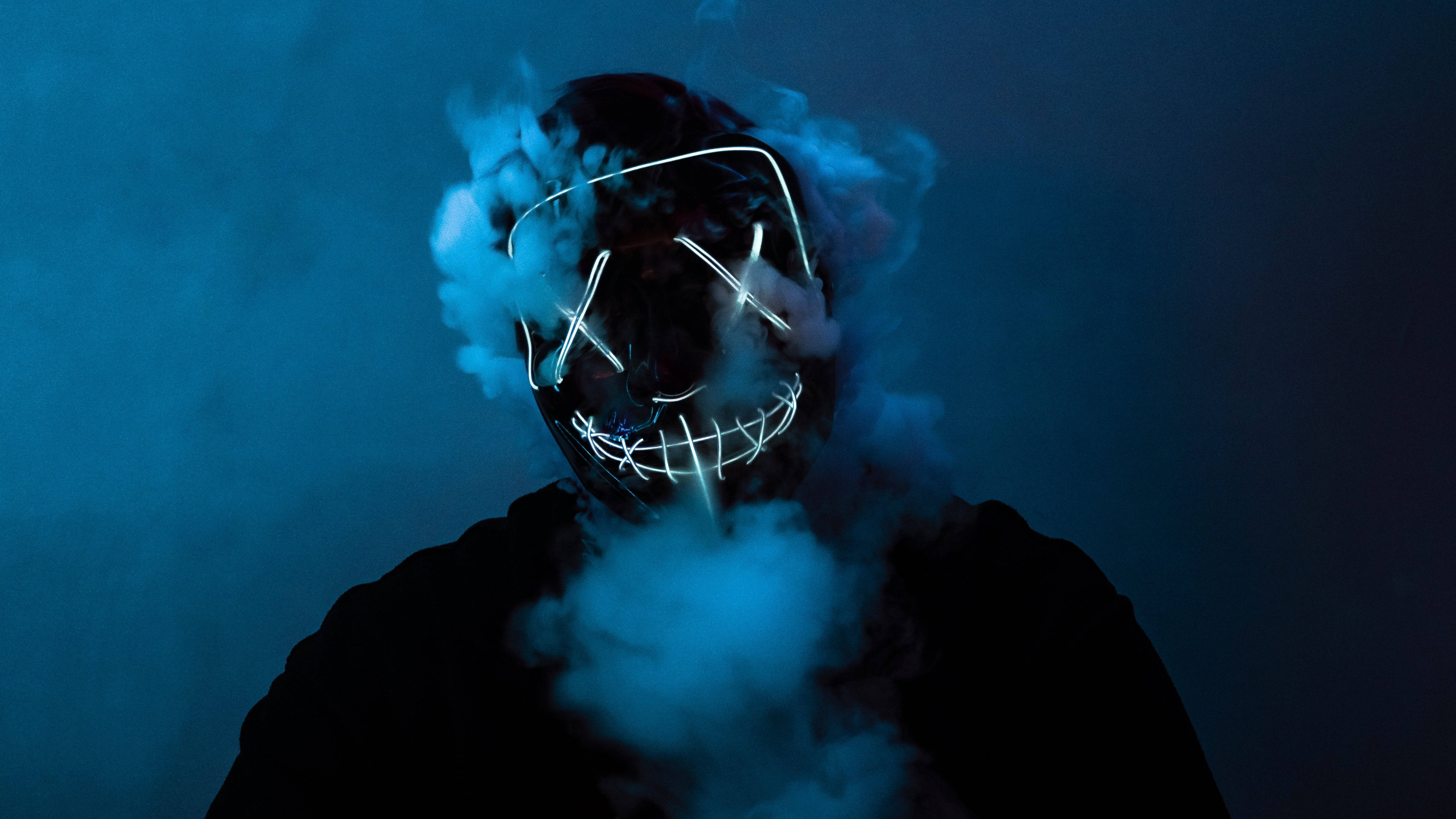 Purge Mask, Led Mask, Mask, Masquerade Ball, Fashion. Wallpaper in 3840x2160 Resolution