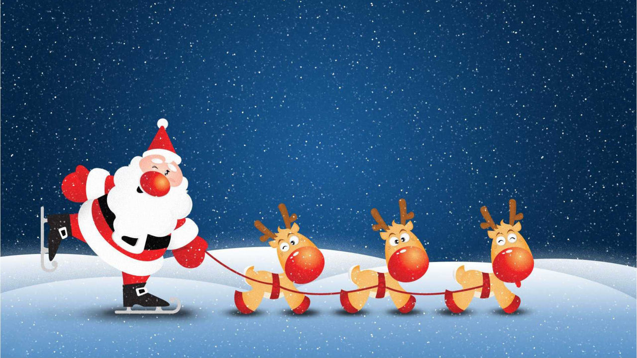 Weihnachtsmann, Weihnachten, Weihnachtsdekoration, Arktis, Ded Moroz. Wallpaper in 1280x720 Resolution