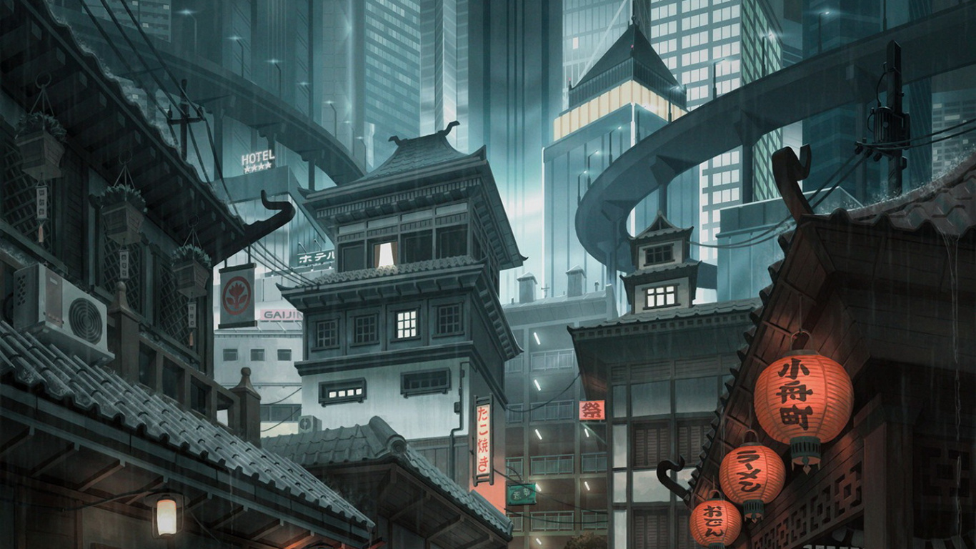 Tng i Nguyen Sinh sc - Nguyen tt Thth, Arte, Edificio, Ventana, Barrio. Wallpaper in 1366x768 Resolution