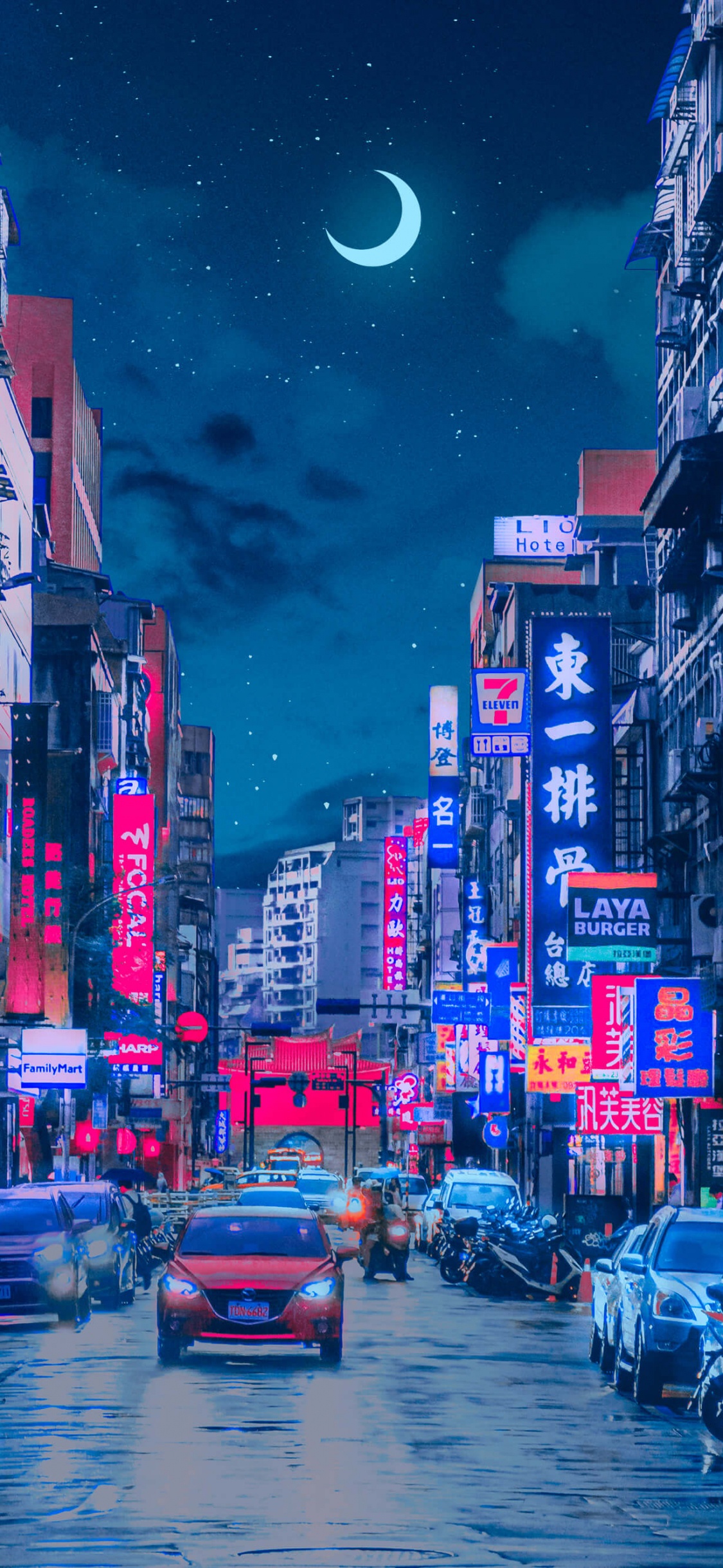 Akihabara, Icanvas, Leinwand, Leinwand Wandkunst, Wolkenkratzer. Wallpaper in 1125x2436 Resolution