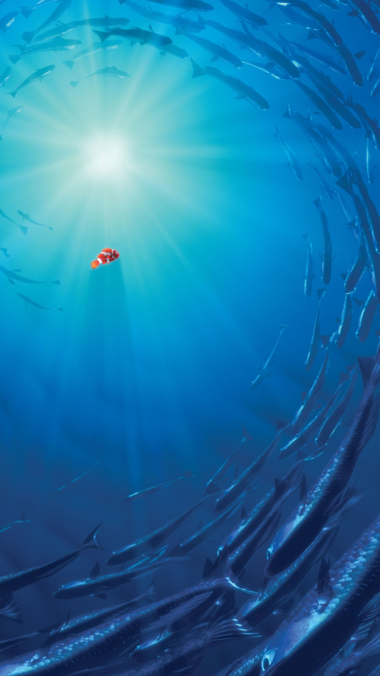 Nemo Filmplakat Finden, Nemo Poster Finden, Film-poster, Poster, The Walt Disney Company. Wallpaper in 750x1334 Resolution