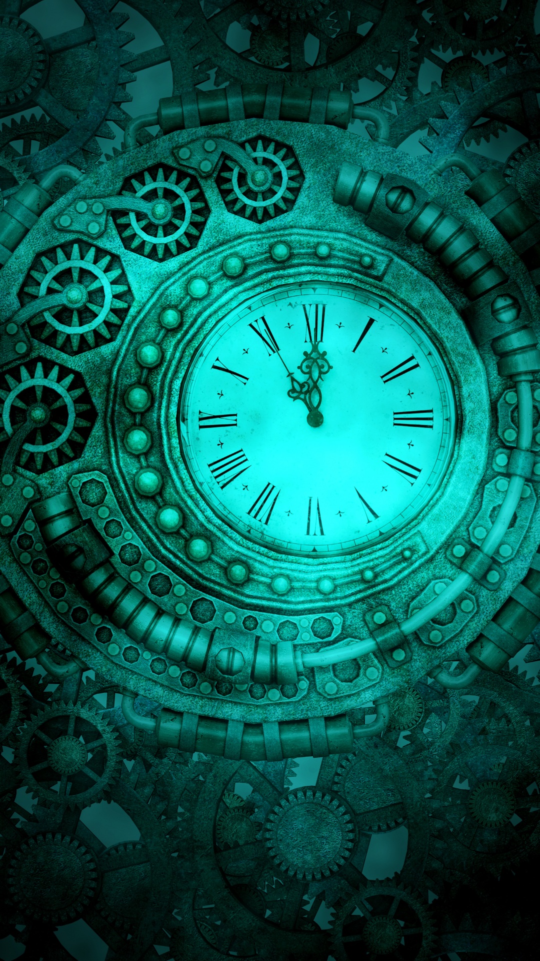 Blue and White Analog Watch. Wallpaper in 1080x1920 Resolution