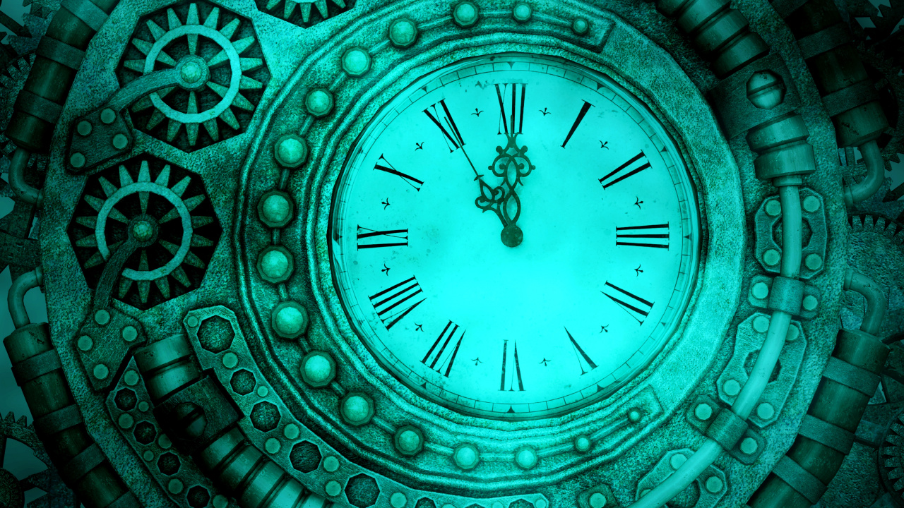 Blue and White Analog Watch. Wallpaper in 1280x720 Resolution